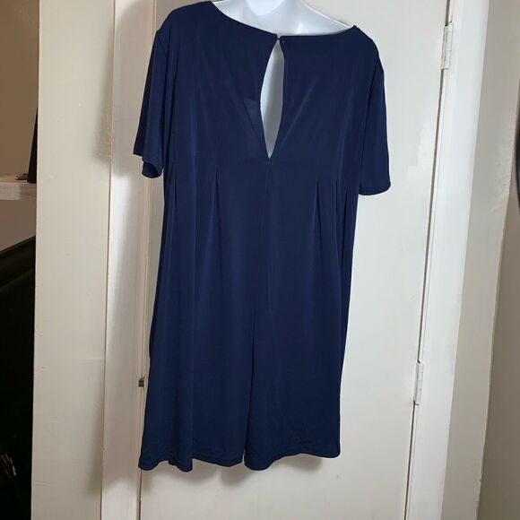 QED LONDON Oversize Navy Romper with Pockets-S - Picture 4 of 8